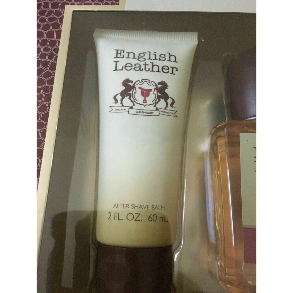 English Leather By Dana 3-Piece Gift Set After Shave Balm Body Splash Body Wash